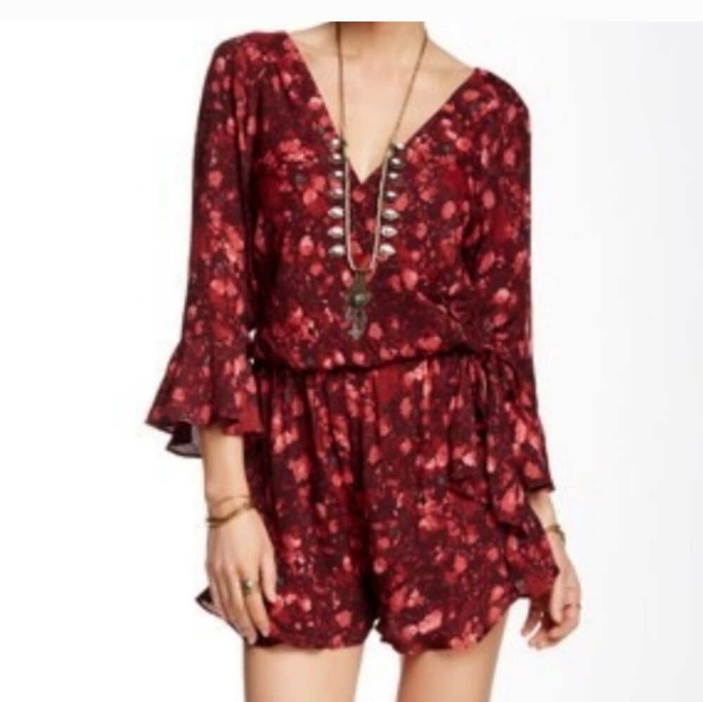 Free People All The Right Ruffles Romper